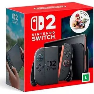 NINTENDO SWITCH 2 LCD 256GB HONG KONG + JOGO MARIO KART WORLD + ADAPTADOR