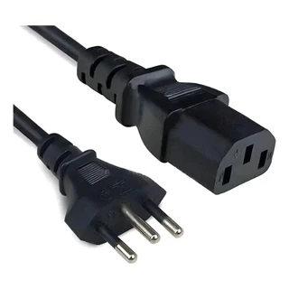 Cabo de Força 10A Tripolar PC/Monitores e Eletronicos