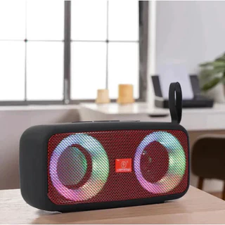 Caixa de som portátil Kapbom KA-8053 30W Bluetooth USB FM LED colorido 5 horas preto\azul\vermelho