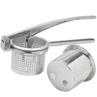 Kit 2 em 1 Nhoqueira Espremedor Amassador de Batatas Aluminio [Envio HOJE] em Oferta na Shopee