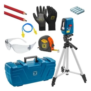 Nível Laser 15m 3 Linhas Vermelha Tripe Nivelox Bosch C/ Kit em Oferta na Shopee