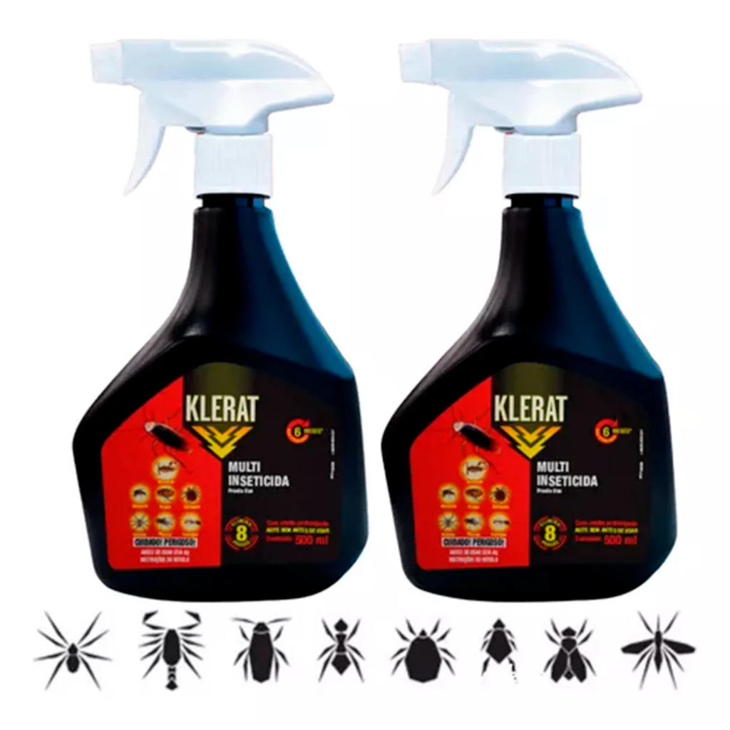 KIT 2 unidades KLERAT MULTI-INSETICIDA PRONTO USO | Shopee Brasil