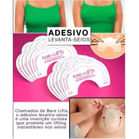 Kit Adesivo até 100 Sutia Adesivo Invisível Levanta Seios /peitos Bare Lifts/fita adesiva invisível elevador de peito