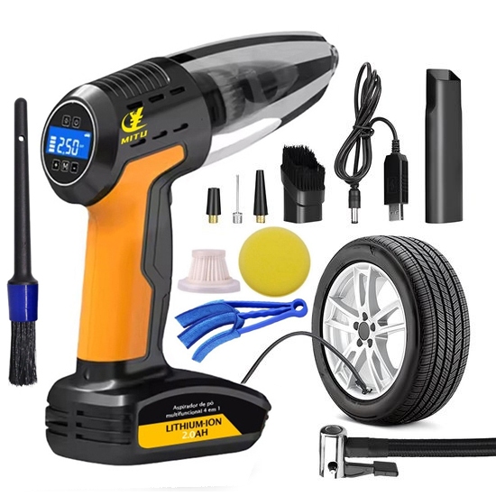 MITU 4 Em 1 PortáTil Multifuncional Calibrador Compressor+ Inflador de ...