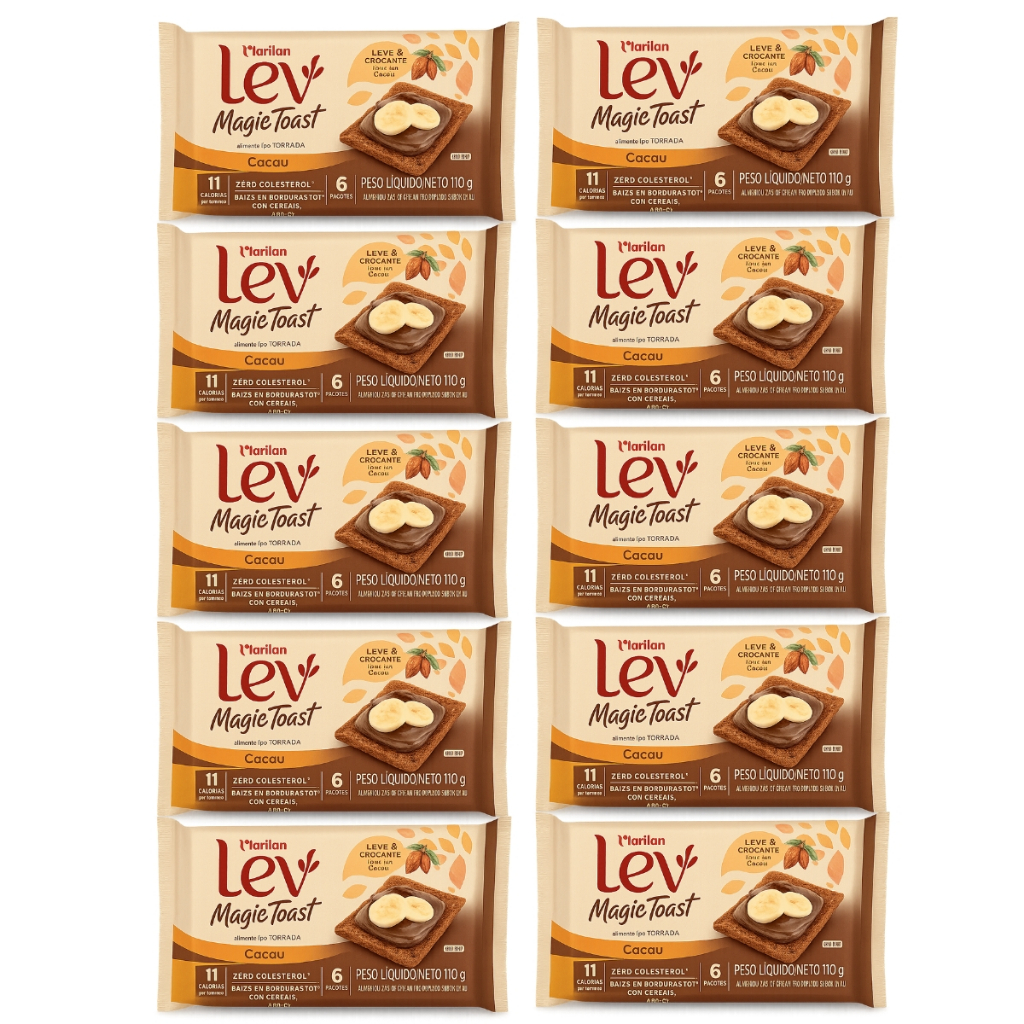 Biscoito Torrada Magic Toast Cacau Marilan – 110g Lev e Crocante