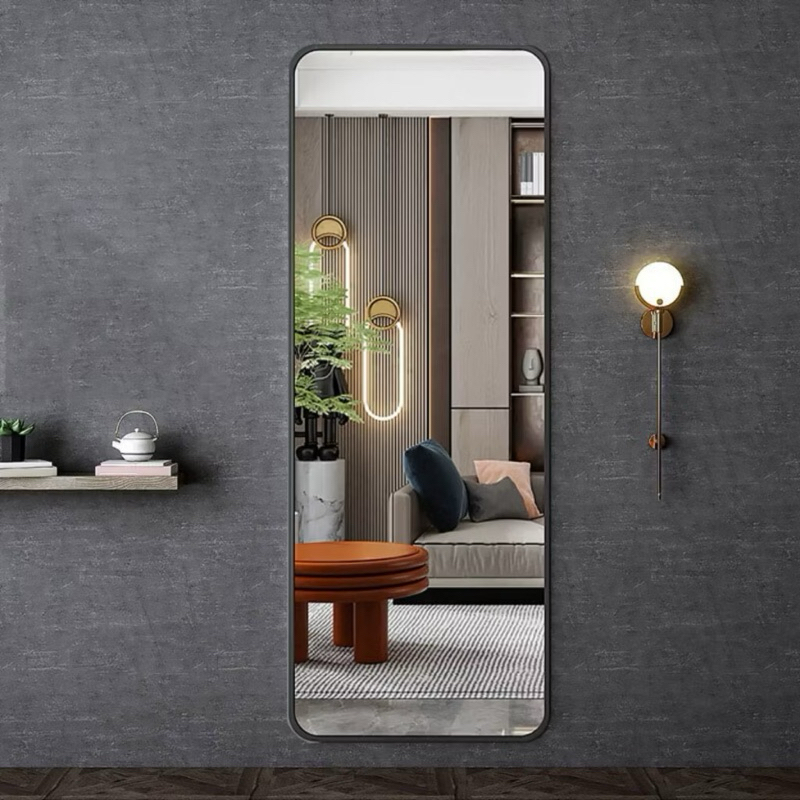ESPELHO 1 METRO GRANDE RETANGULAR DE VIDRO DECORAÇÃO PARA SALA QUARTO BANHEIRO SUPORTE OU DUPLA FACE