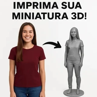 Faça Sua Miniatura Personalizada - Impressão 3d