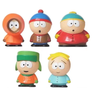 Kit 05 Miniaturas Bonecos South Park Brinquedo Decoração