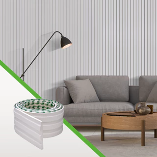Painel Ripado EVA Flexível 10m – PR106 | Parede Decorativa e Aplicação Prática em Oferta na Shopee