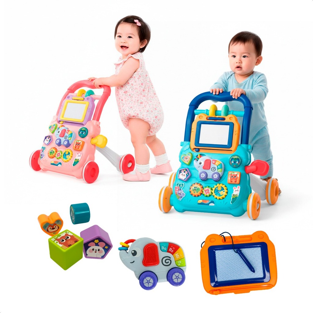 Andador Infantil de Empurrar para Bebe Didático com Atividades Musical ...