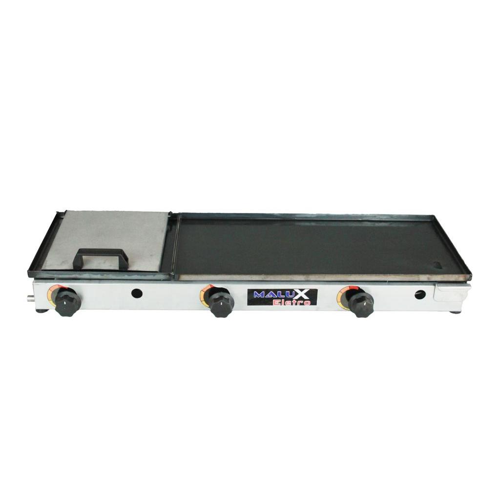 Chapa Para Lanches 90x30 Cm Semi Profissional Com Abafador