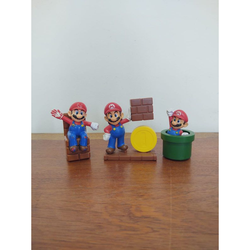 Bonecos Super Mário Brós,  coleção McDonald's,  Nintendo - 03 bonecos em Oferta na Shopee