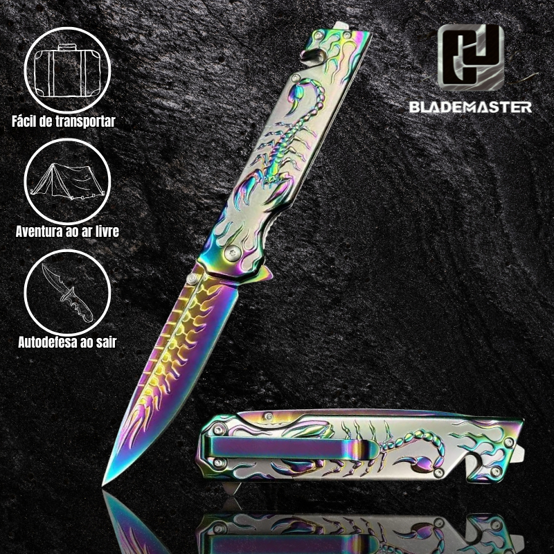 Canivete Semi-automático Escorpião, 22,5 cm Saque rápido, Furta Cor