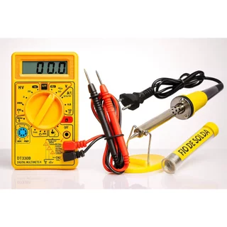 Kit Ferro de Solda + Multímetro + Fio de Solda – Eletrônica Completa
