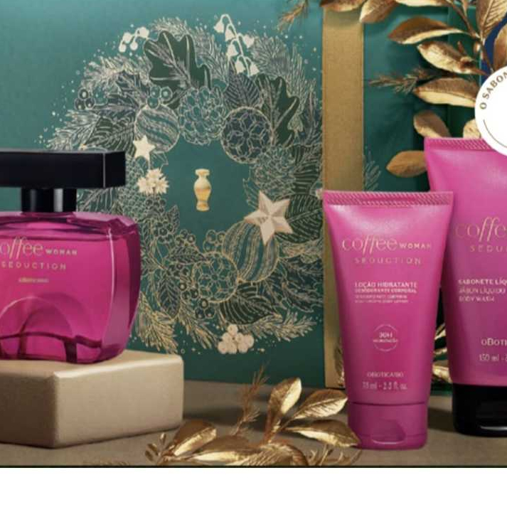 Kit Presente: 214 Golden Gardenia; Coffe Woman Seduction; Egeo