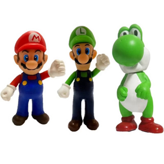 Super Mario, Luigi e Yoshi - kit com 3 bonecos em Oferta na Shopee