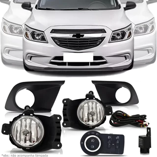 Kit Farol Milha Onix Joy 2012 13 14 15 16 17 2018 + 4brindes