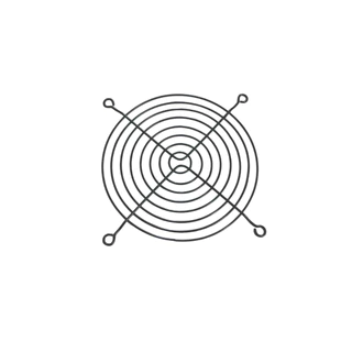 Grade Tela de Proteção Cooler para Fonte ou Gabinete Ref. GT-01-100 Preta