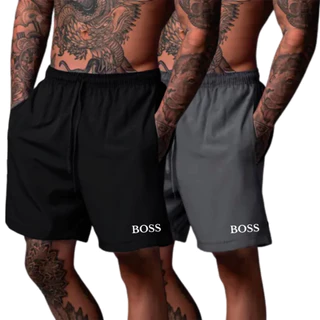 Shorts Tactel Estampado Kit 2 Masculino Secagem Rápida e Leve