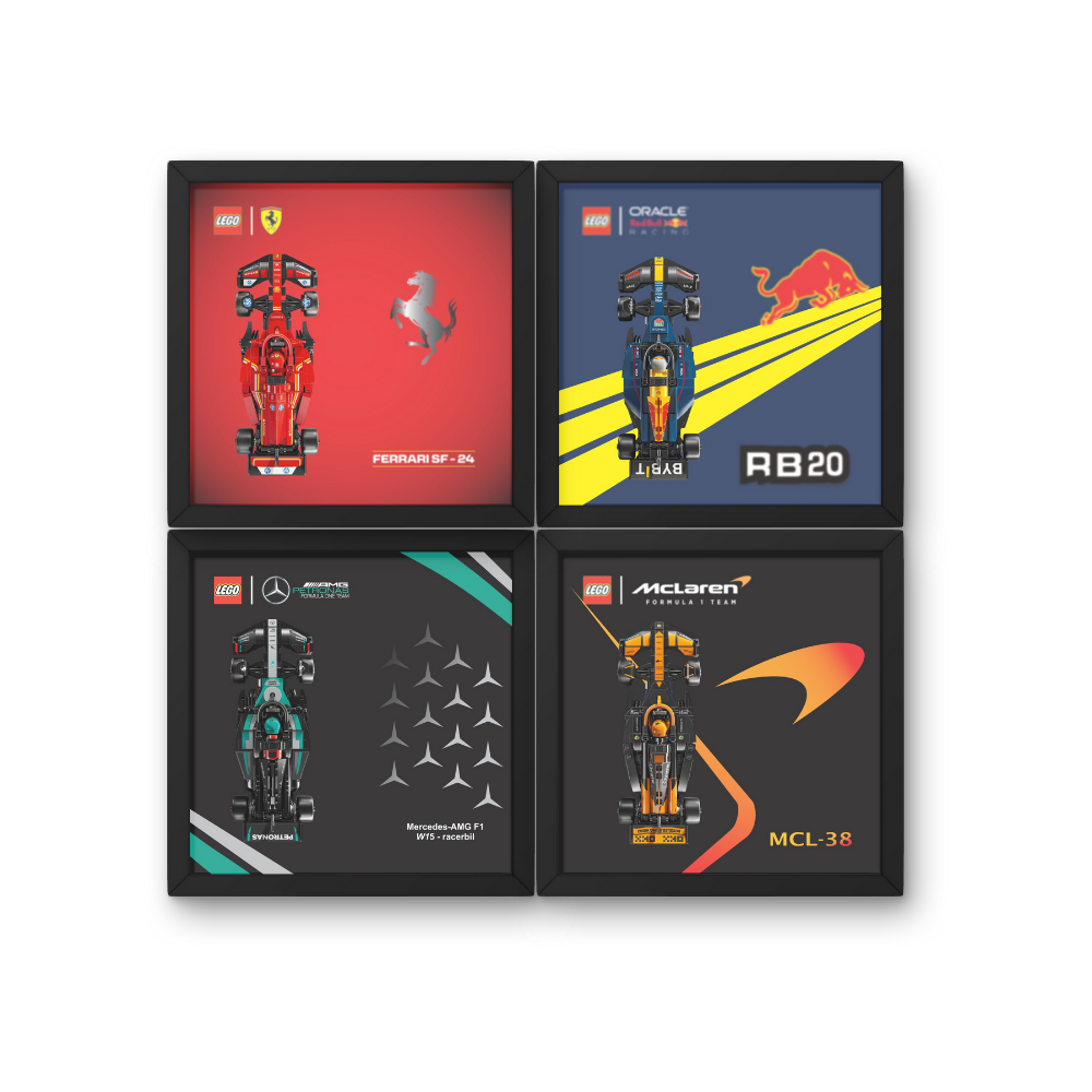 Quadro Moldura Expositor Carro De Corrida Série F1 Speed Champions Individual