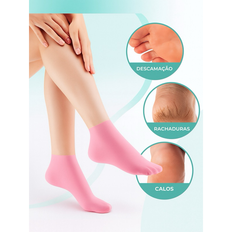 Meias de Gel de Silicone para Hidratação Profunda – Tratamento ...