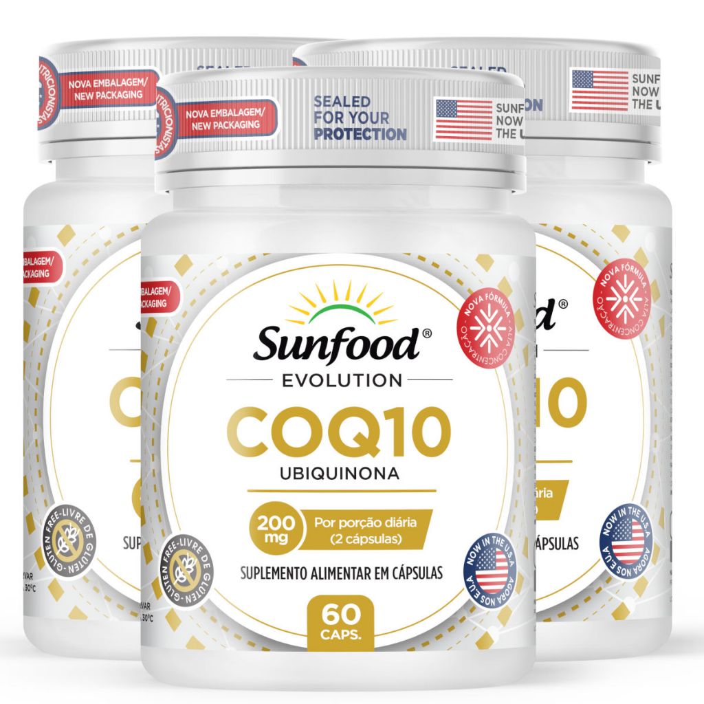 CoQ10 Ubiquinona 200MG 60 Cápsulas SF Evolution | Shopee Brasil
