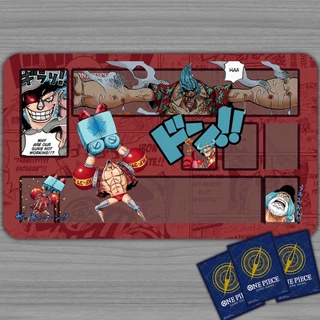 PLAYMAT ONE PIECE TCG - FRANKY RED MANGÁ STYLE