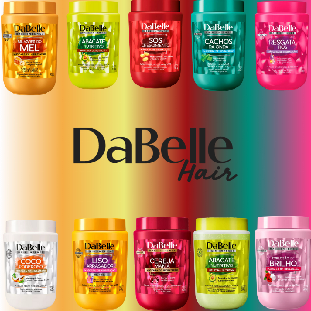 Kits Dabelle Máscaras 800G Todas as Linhas - Escolha O Seu!!! | Shopee ...