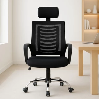 Cadeira de Escritório para Escritório Ergonômica com Encosto para Cabeça Presidente