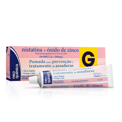 Pomada para Prevenção de Assadura Nistatina+ Oxido Zinco Genérico Neo ...