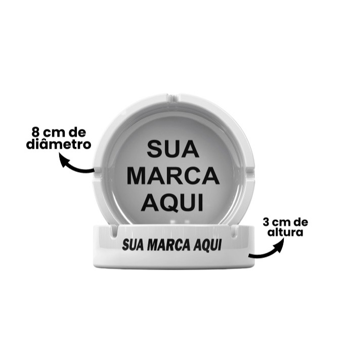 10 Cinzeiros Personalizado Marca