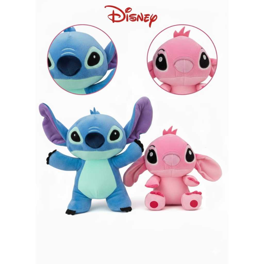 Pelúcia Stitch e Angel Original Lilo & Stitch Antialérgico - Pelúcia ...