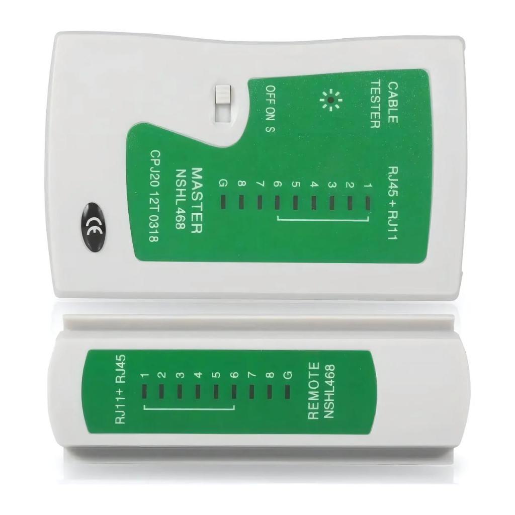 Testador de Cabos RJ45 RJ11 com Indicador LED e Case – Instalação e ...