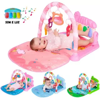 Tapete de Atividades Infantil Bebê com Piano Musical Som e Luzes - Castela em Oferta na Shopee