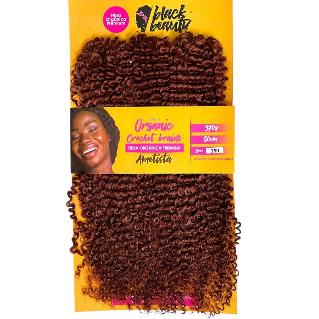 Cabelo Cacheado Crochet Braids Ametista 370gr 80cm - Black Beauty