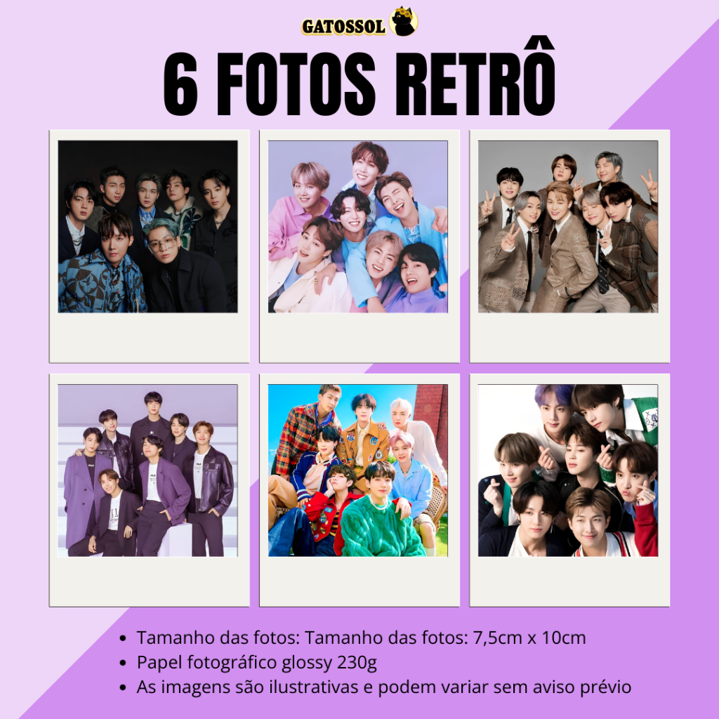 KIT FÃ ARMY - BTS - Bangtan Boys - Jungkook, V, Jin, SUGA, J-Hope