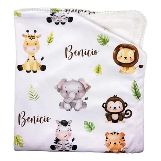 Manta Personalizada Enxoval Nanáh Baby em Oferta na Shopee