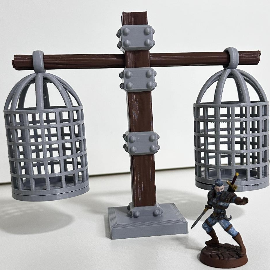 Jaula Gaiola para RPG Cenário Maquete Diorama