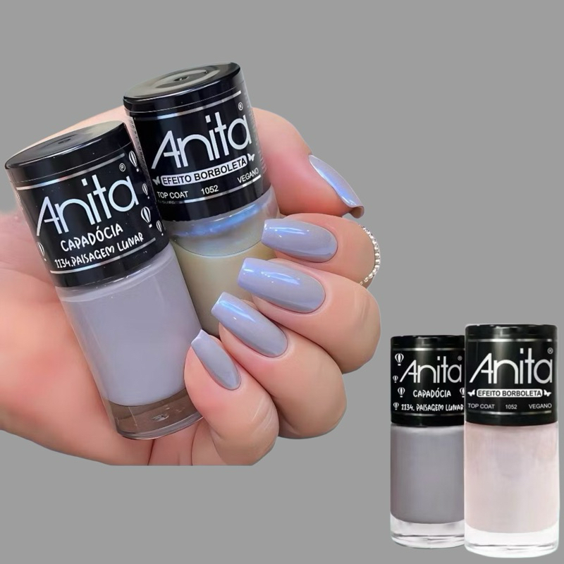 Kits Esmaltes Anita Misturinha Efeito Borboleta + Cores Cremosas ...