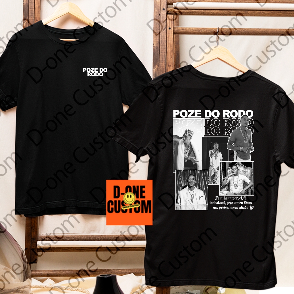 Camisa Camiseta Poze Do Rodo Frente Costa Nome Letra Musica Estampado ...