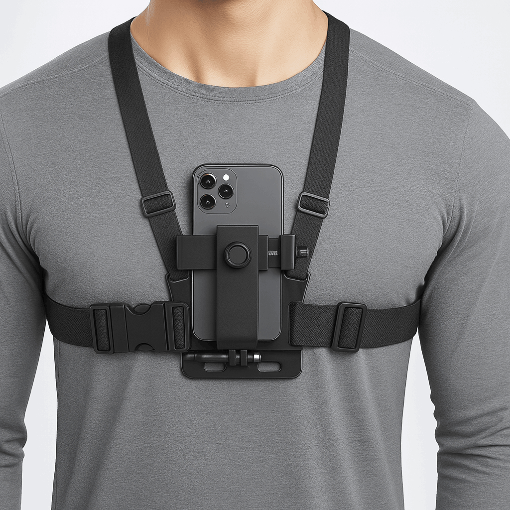 Suporte de Peito Original para Celular e GoPro – Peitoral Ajustável ...