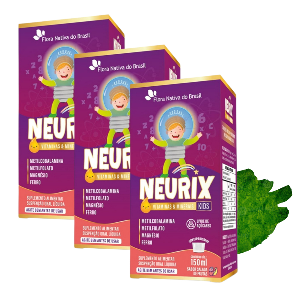 NEURIX Infantil 150ml Sabor Salada de Frutas Flora Nativa do Brasil ...