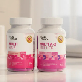Kit Colágeno Hidrolisado Multi Hair + Multi A a Z Mulher Completo PREMIUM - Multi Natural