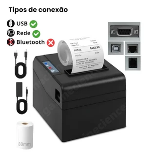 Impressora Térmicas Monocromática 80mm Full Guilhotina