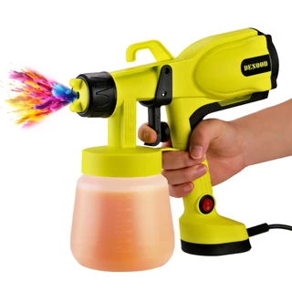 Pistola De Pintura Pulverizadora Elétrica 400W 800ML Viscosidade Con 2MM Bicos E Acessório Desoon