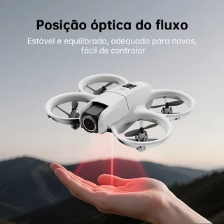 DLI Mini Drone Neo Com Dual Câmera 4k Full Hd Wifi Cor Cinza 2 Baterias