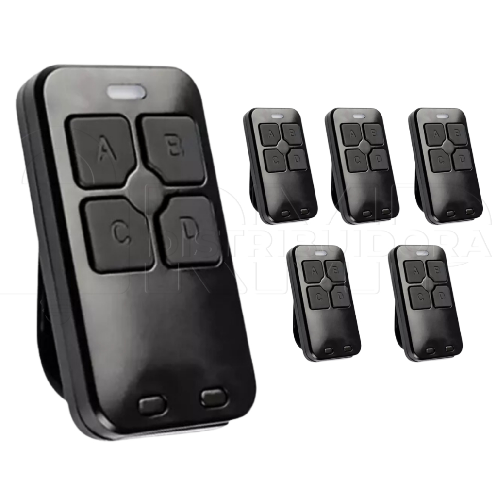 KIT 5 CONTROLE REMOTO DUAL GATE CODIGO LINEAR PPA CITROX 433mhz CX7421 ...