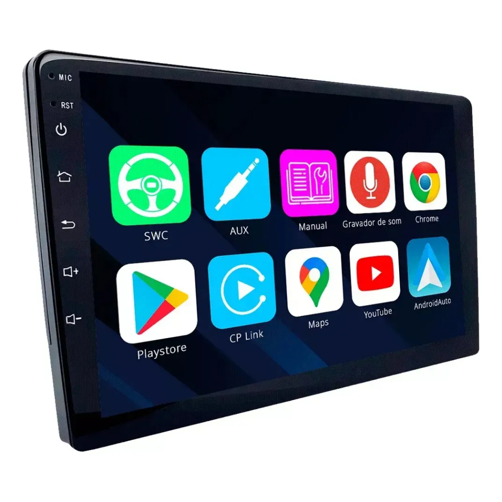 Multimidia 9 Polegadas 2gb 32gb Android Carplay Android Auto sem fio ...