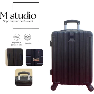 Mala de viagem De Bordo Abs Giro 360° Cadeado leve no avião. 2 zíperes 7KG--12K em Oferta na Shopee