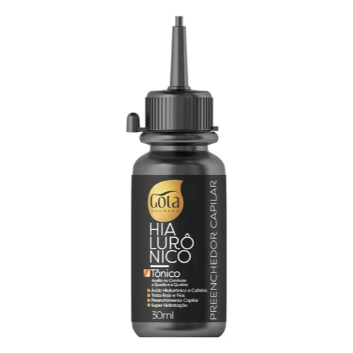 Tônico Hialurônico Para Queda De Cabelo Gota Dourada 30ml | Shopee Brasil